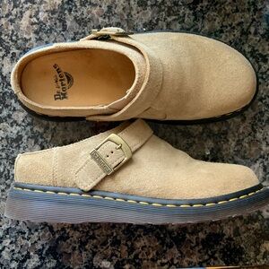 Dr. Martens Tan Suede Mules AirWair